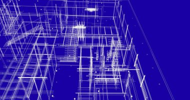 Ev kavramı kroki 3d çizim