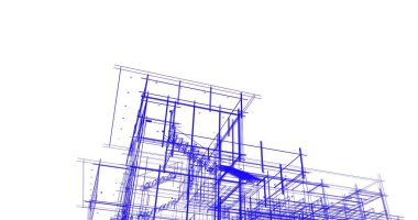 Ev kavramı kroki 3d çizim