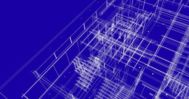 Ev kavramı kroki 3d çizim