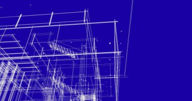 Ev kavramı kroki 3d çizim