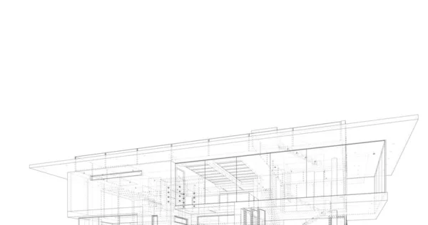 House Concept Sketch Illustration — Stock Photo, Image