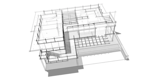 House Concept Sketch Illustration — Stock Photo, Image