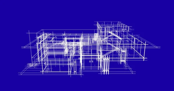 Эскиз Концепции Дома Иллюстрация — стоковое фото