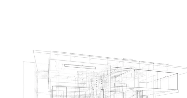 House Concept Sketch Illustration — Stock Photo, Image