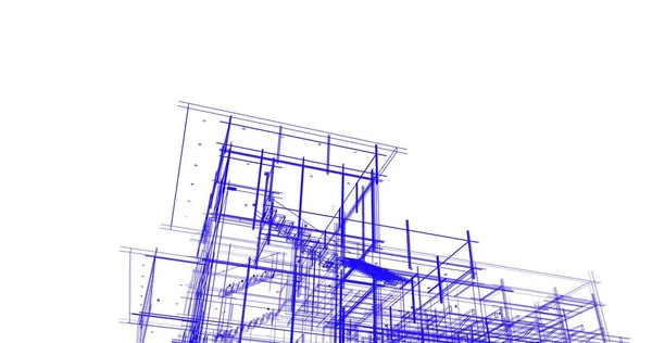 Эскиз Концепции Дома Иллюстрация — стоковое фото