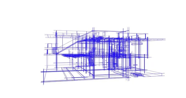 Haus Konzept Skizze Illustration — Stockfoto