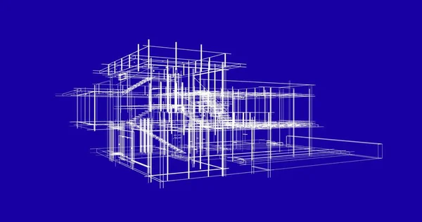 Haus Konzept Skizze Illustration — Stockfoto