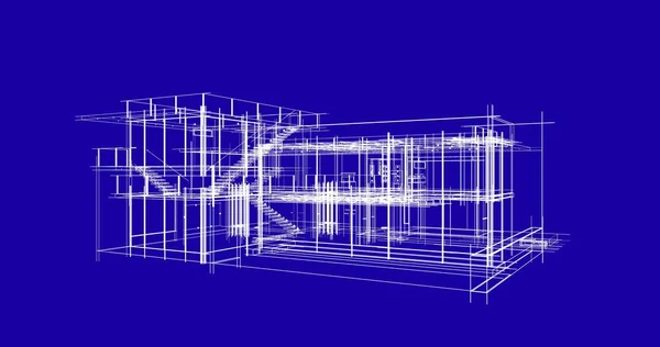 Haus Konzept Skizze Illustration — Stockfoto