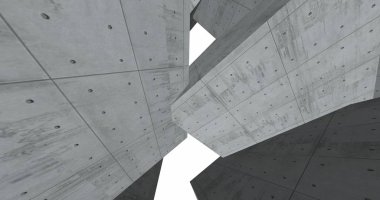 3D soyut beton küp arka plan 