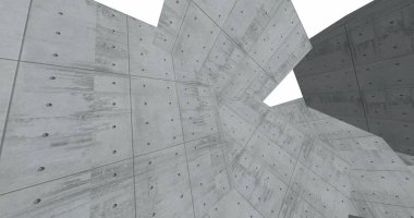 3D soyut beton küp arka plan 