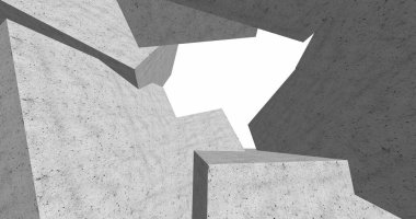 3D soyut beton küp arka plan 