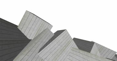 3D soyut beton küp arka plan 