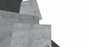 3D soyut beton küp arka plan 