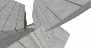 3D soyut beton küp arka plan 