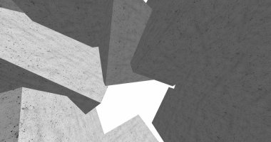 3D soyut beton küp arka plan 