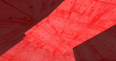 3D soyut beton küp arka plan 