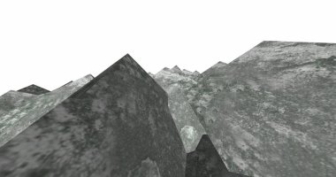 3D soyut beton küp arka plan 