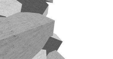 3D soyut beton küp arka plan 