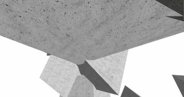 3D soyut beton küp arka plan 