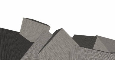 3D soyut beton küp arka plan 