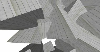 3D soyut beton küp arka plan 