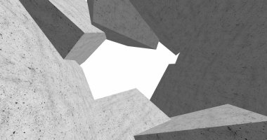 3D soyut beton küp arka plan 