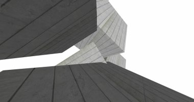 3D soyut beton küp arka plan 