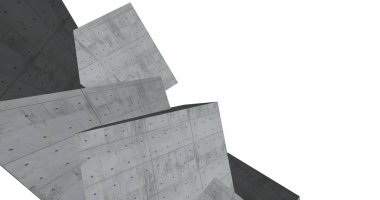 3D soyut beton küp arka plan 