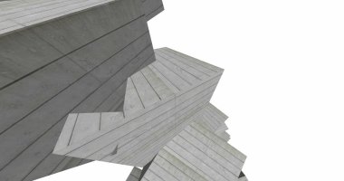 3D soyut beton küp arka plan 