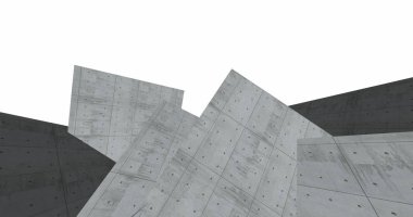 3D soyut beton küp arka plan 