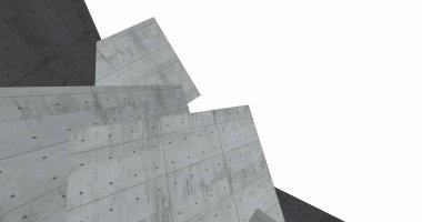 3D soyut beton küp arka plan 