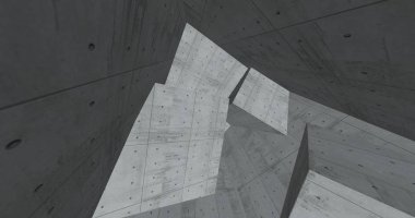 3D soyut beton küp arka plan 