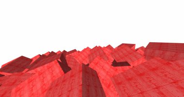 3D soyut beton küp arka plan 