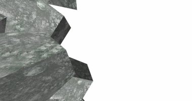 3D soyut beton küp arka plan 