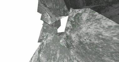 3D soyut beton küp arka plan 