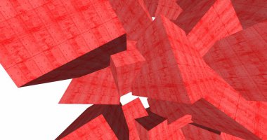 3D soyut beton küp arka plan 