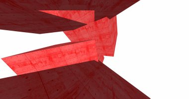 3D soyut beton küp arka plan 