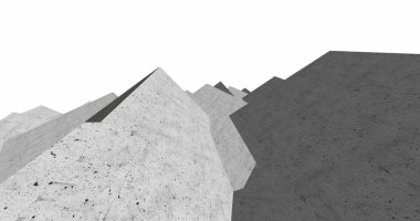 3D soyut beton küp arka plan 