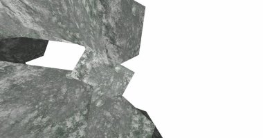 3D soyut beton küp arka plan 