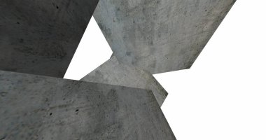3D soyut beton küp arka plan 