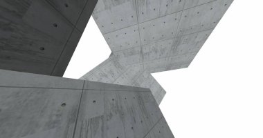 3D soyut beton küp arka plan 