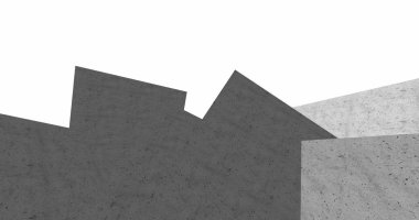 3D soyut beton küp arka plan 