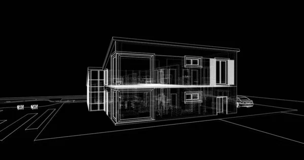 House Concept Sketch Illustration — Stock Photo, Image