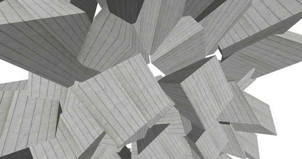 3D soyut beton küp arka plan 