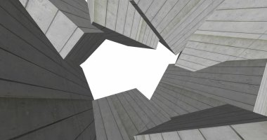 3D soyut beton küp arka plan 