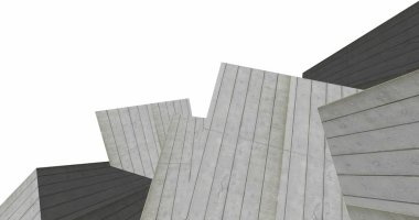 3D soyut beton küp arka plan 