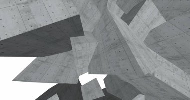3D soyut beton küp arka plan 