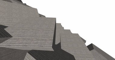 3D soyut beton küp arka plan 