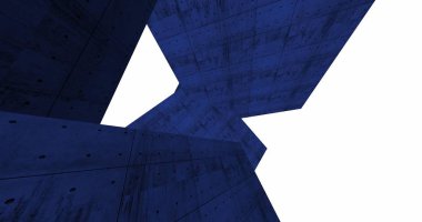 3D soyut beton küp arka plan 