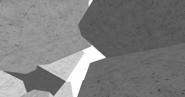 3D soyut beton küp arka plan 